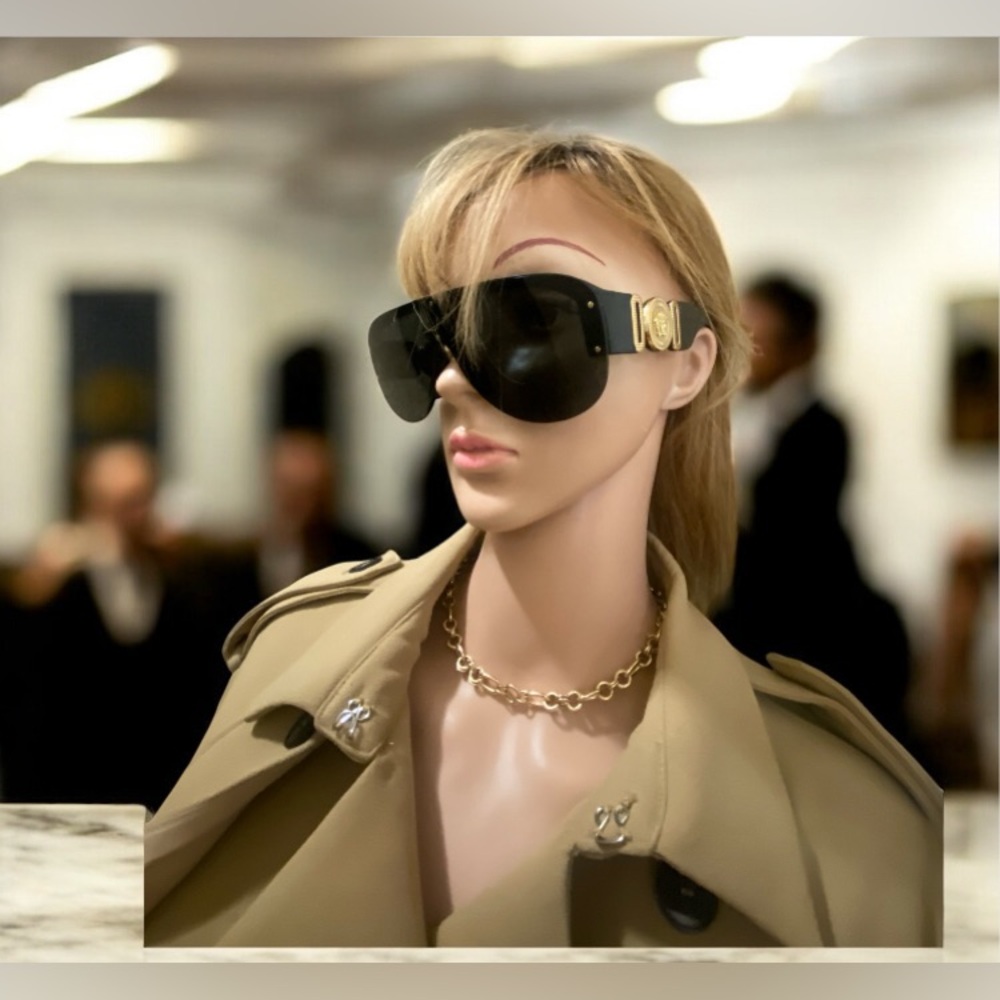 Versace medusa oversized tinted unisex sunglasses